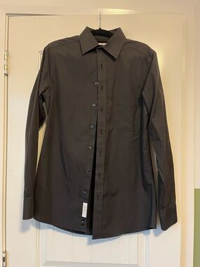 Black Long-Sleeve Dress Shirt